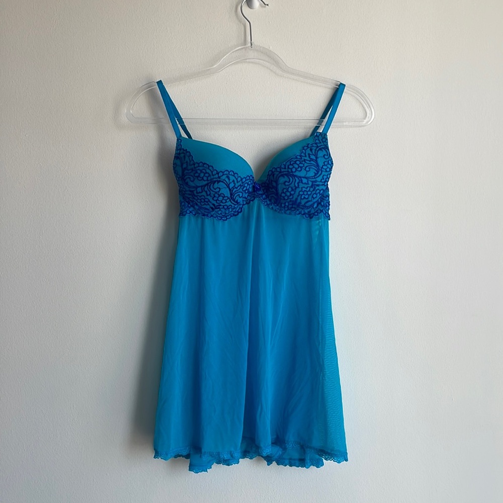 Secret Treasures Blue Babydoll Slip